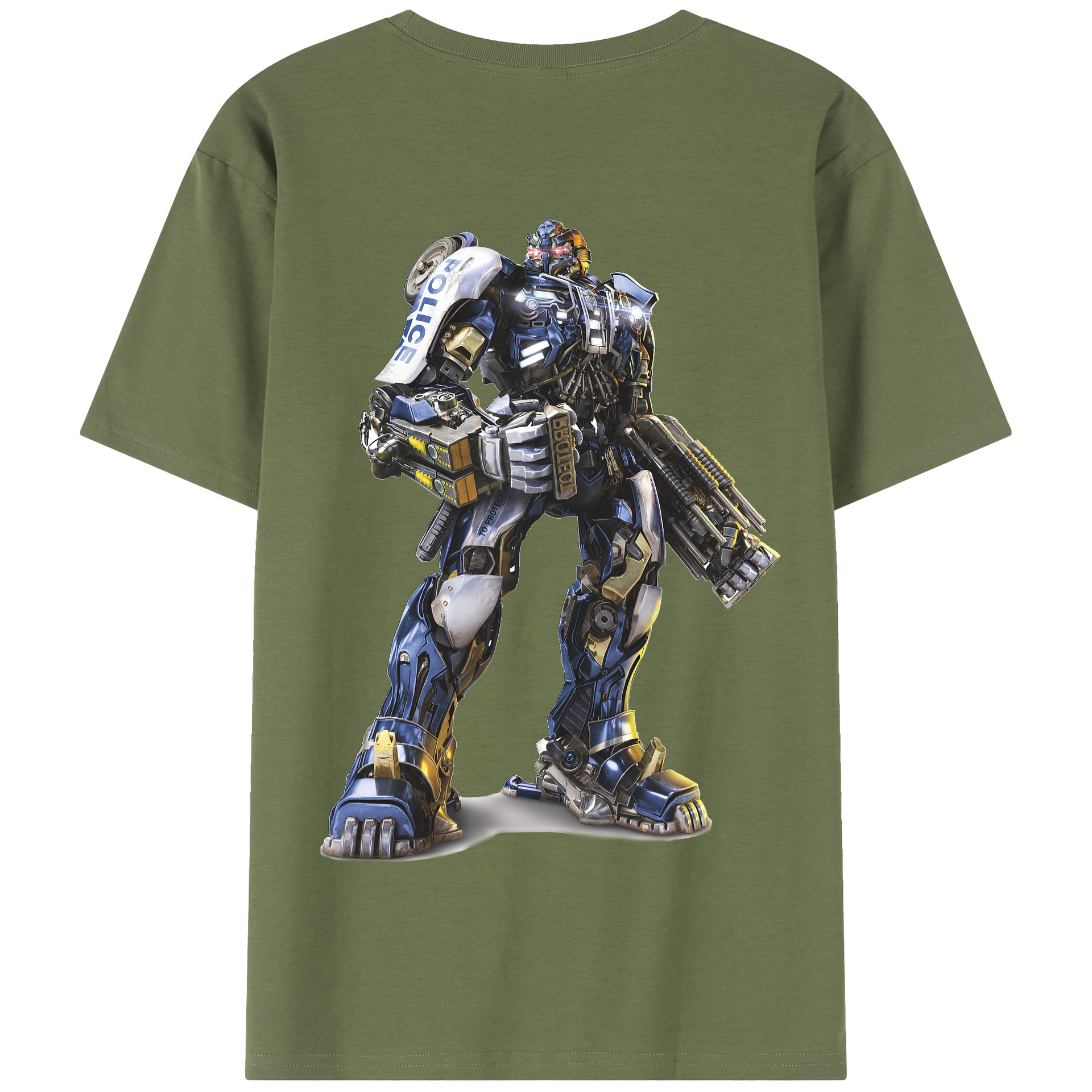 （画像用） Transformers トランスフォーマー 綿100％半袖Tシャツ（背面プリント）